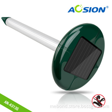 Factory outdoor IPX4 Solar Sonic And Vibrating Snake Repeller